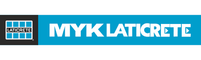 MYK Laticrete — premium partner brand stocked at Dazzle Ceramic showroom in Gota, Ahmedabad